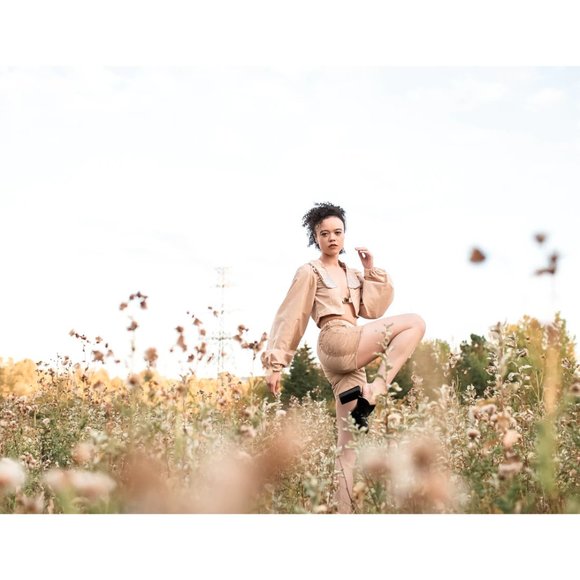 Vintage Pearl Collar, Puff sleeve, Sexy Victorian, Lace side Shorts Suit New - Picture 6 of 8